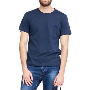 textil Herr T-shirts Emporio Armani 211818 3R463 Blå