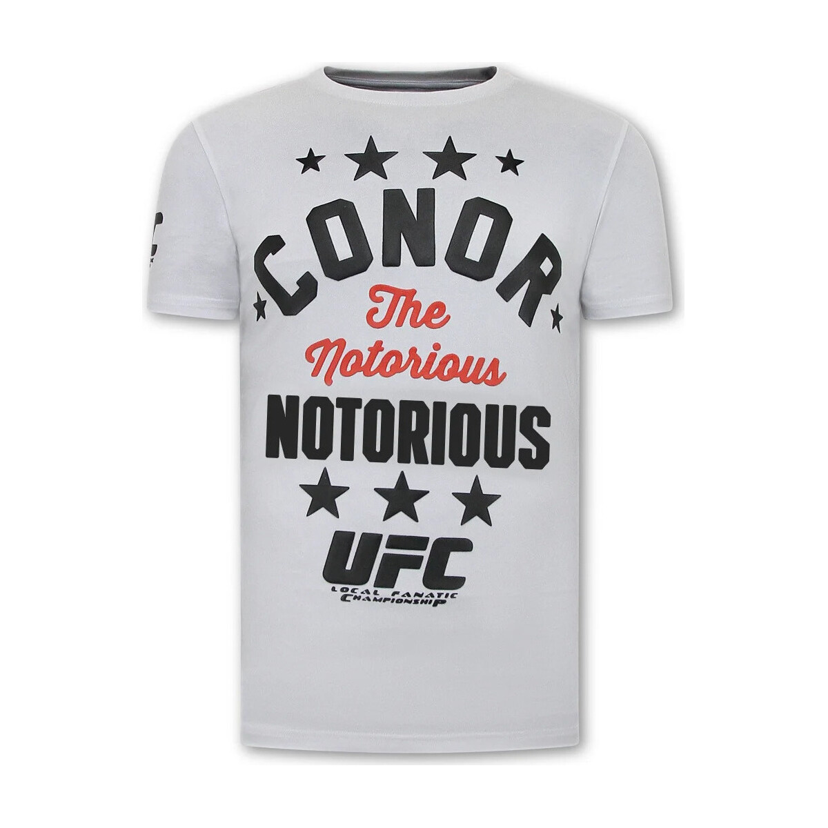 textil Herr T-shirts Local Fanatic The Notorious Conor Prin UFC Vit