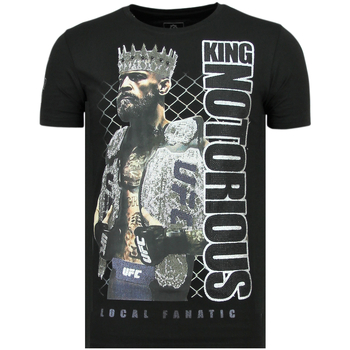textil Herr T-shirts Local Fanatic King Notorious Slim Fit Z Svart