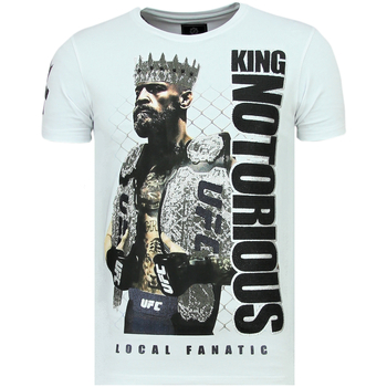 textil Herr T-shirts Local Fanatic King Notorious Slim Fit Z Vit