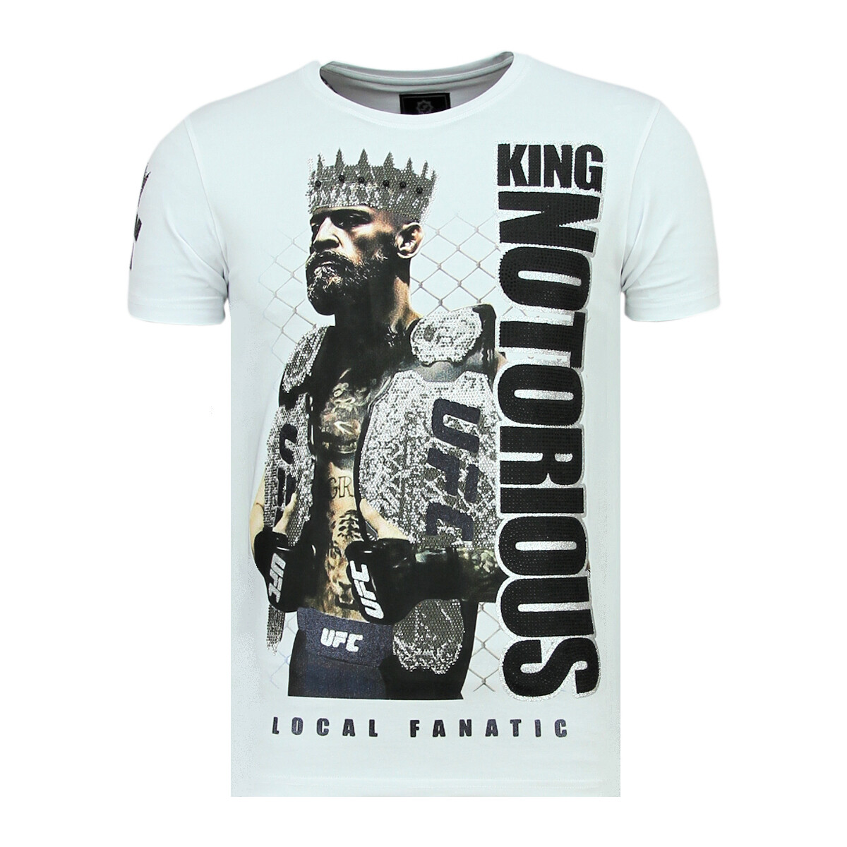 textil Herr T-shirts Local Fanatic King Notorious Slim Fit Z Vit