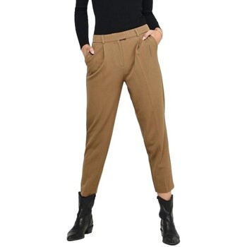 Only Levila Lana Trousers - Toasted Coconut Brun