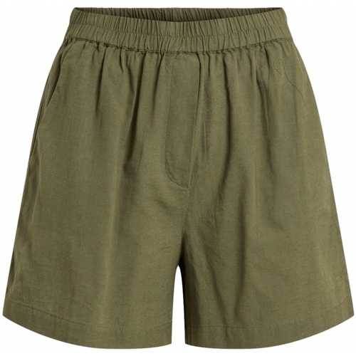 textil Dam Shorts / Bermudas Vila Chellie Shorts - Four Leaf Clover Grön