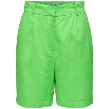 textil Dam Shorts / Bermudas Only Caro HW Long Shorts - Summer Green Grön