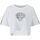 textil Dam T-shirts & Pikétröjor Ed Hardy Tiger glow crop top white Vit