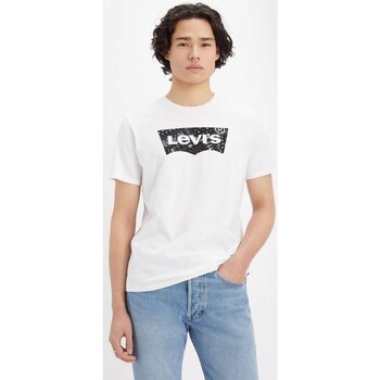 textil Herr T-shirts Levi's 22491 1326 GRAPHIC CREWNECK TEE Vit