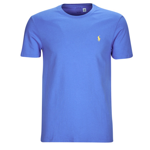 textil Herr T-shirts Polo Ralph Lauren T-SHIRT AJUSTE EN COTON Blå