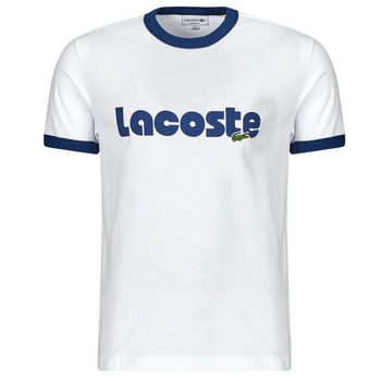 textil Herr T-shirts Lacoste TH7531 Vit