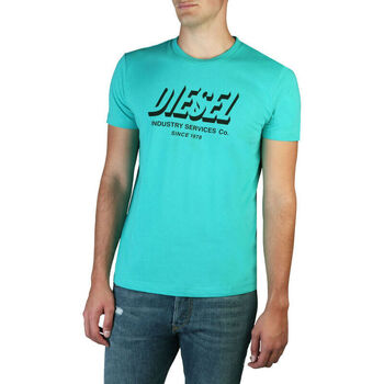 textil Herr T-shirts Diesel - t-diegos-a5_a01849_0gram Blå