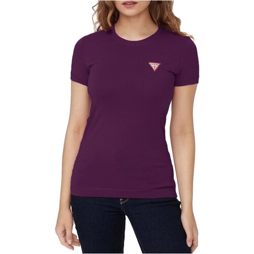 textil Dam T-shirts & Pikétröjor Guess W2YI44 J1314 Violett