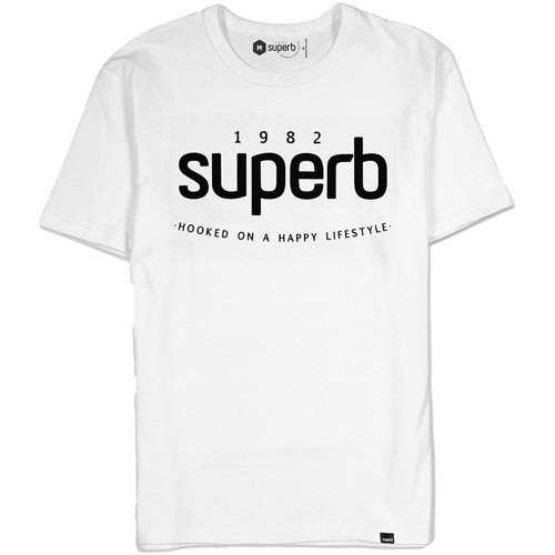 textil Herr T-shirts Superb 1982 3000-WHITE Vit