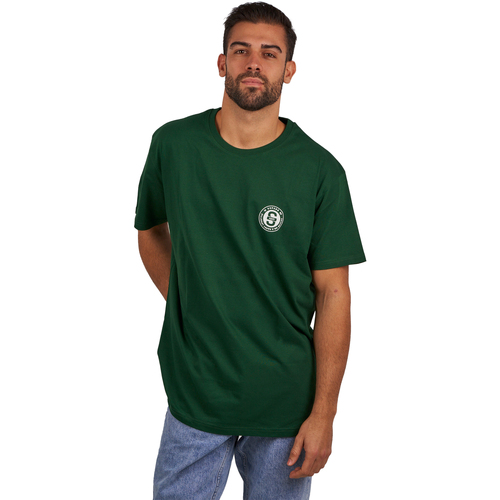 textil Herr T-shirts Superb 1982 SPRBCO-002-GREEN Grön