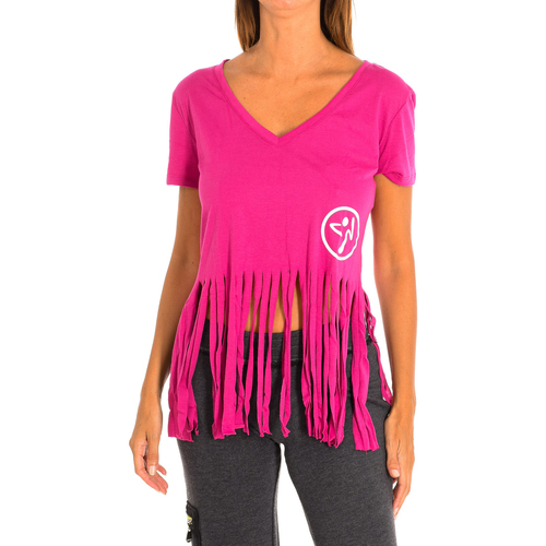 textil Dam T-shirts & Pikétröjor Zumba Z1T00371-ROSA Violett