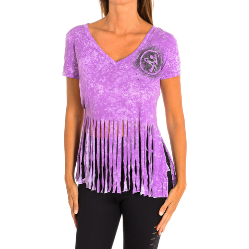 textil Dam T-shirts & Pikétröjor Zumba Z1T00401-LILA Violett