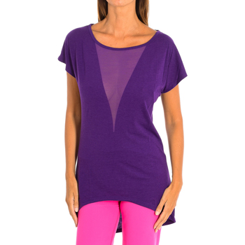 textil Dam T-shirts Zumba Z1T00683-LILA Violett