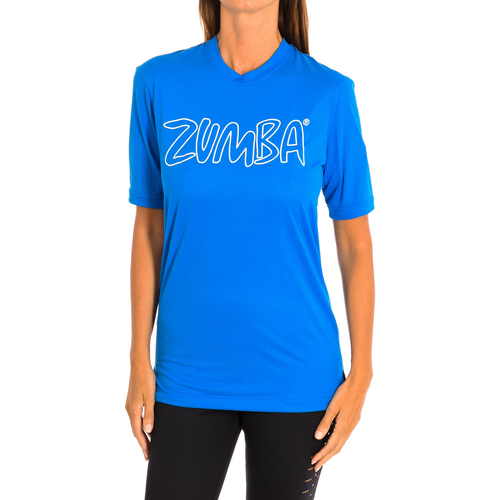 textil Dam T-shirts Zumba Z2T00153-AZUL Blå