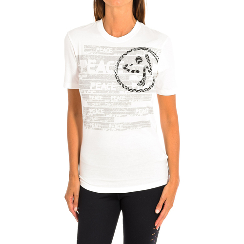 textil Dam T-shirts & Pikétröjor Zumba Z2T00216-BLANCO Flerfärgad