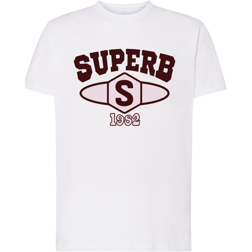 textil Herr T-shirts Superb 1982 SPRBCA-2201-WHITE Vit
