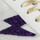 Skor Dam Sneakers Semerdjian Maya Cuir Glitter Femme Blanc Violet Vit