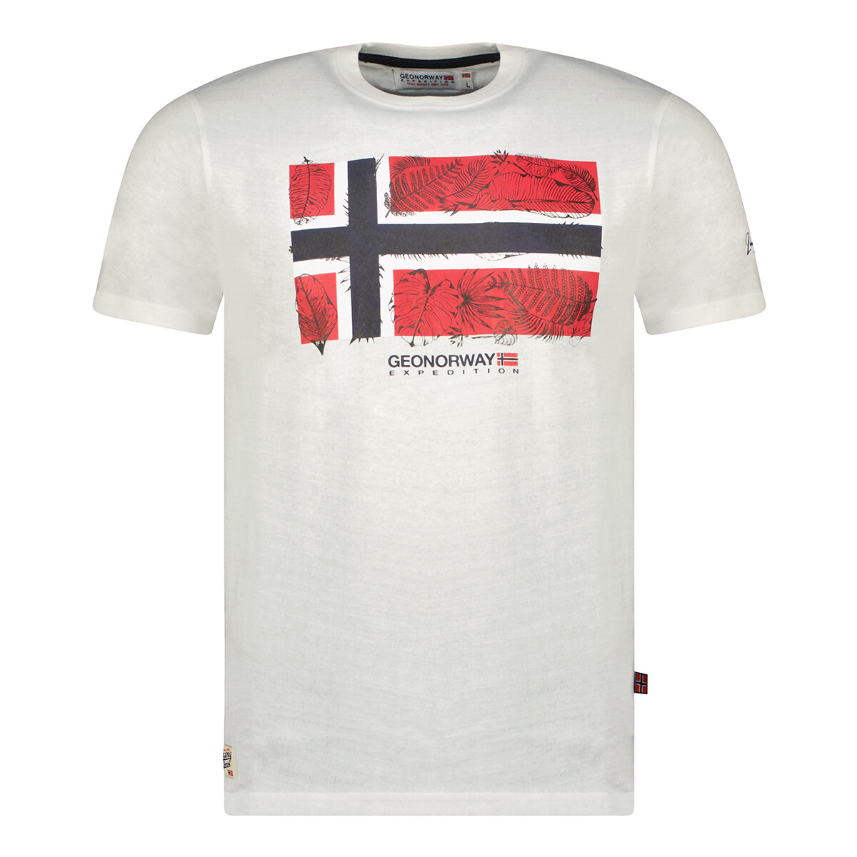 textil Herr T-shirts Geo Norway SW1239HGNO-WHITE Vit