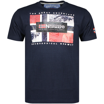 textil Herr T-shirts Geographical Norway SW1240HGN-NAVY Marin