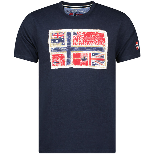 textil Herr T-shirts Geographical Norway SW1245HGN-NAVY Blå