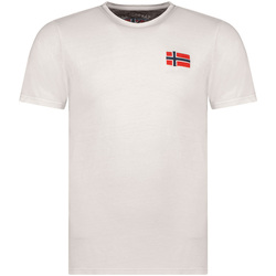textil Herr T-shirts Geographical Norway SW1269HGNO-LIGHT GREY Grå