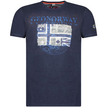 textil Herr T-shirts Geographical Norway SW1270HGNO-NAVY Marin