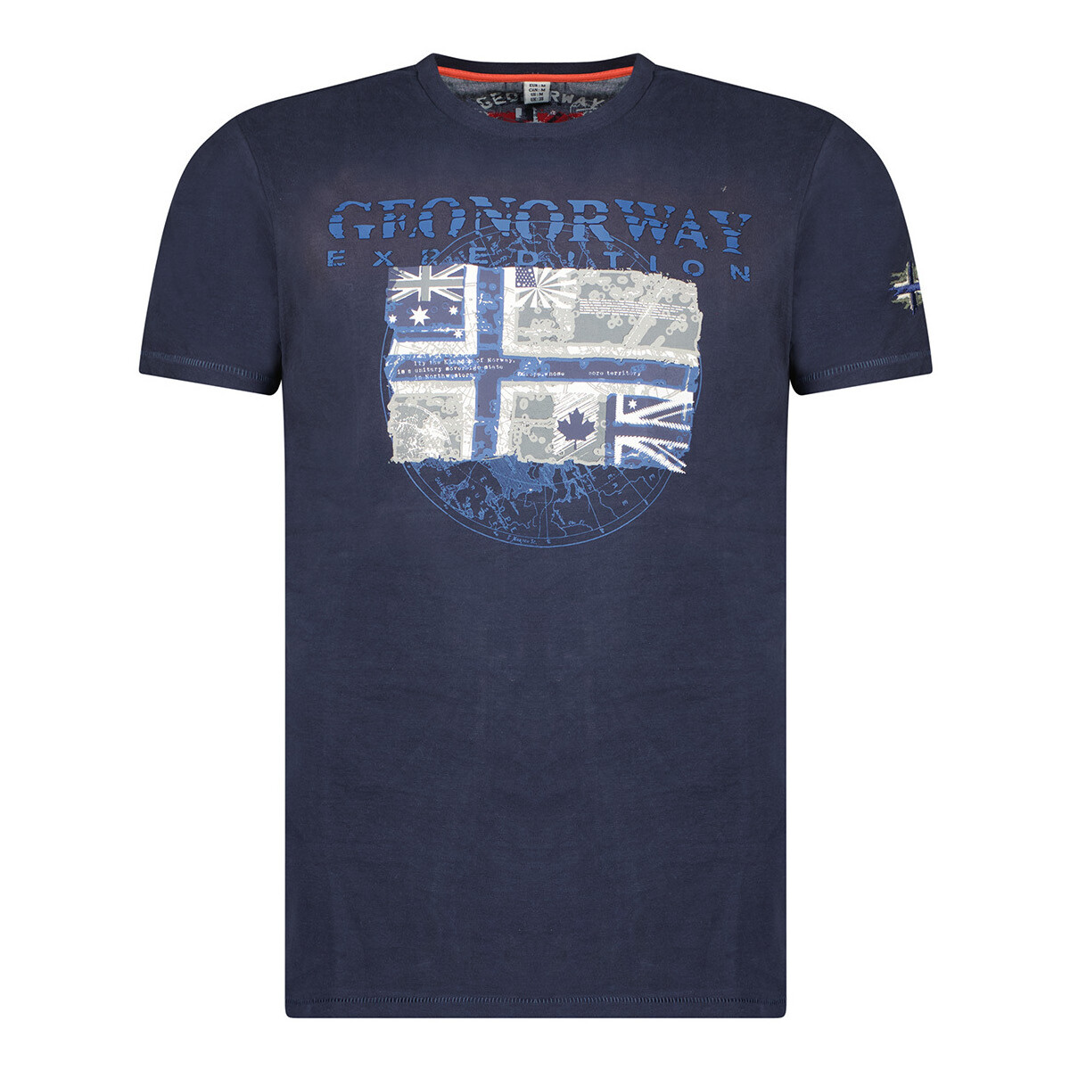textil Herr T-shirts Geographical Norway SW1270HGNO-NAVY Marin