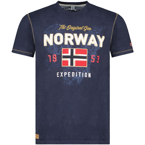 textil Herr T-shirts Geo Norway SW1304HGNO-NAVY Blå