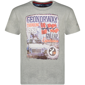 textil Herr T-shirts Geo Norway SW1959HGNO-BLENDED GREY Grå