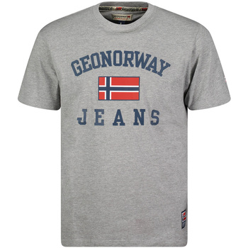 textil Herr T-shirts Geographical Norway SX1044HGNO-BLENDED GREY Grå