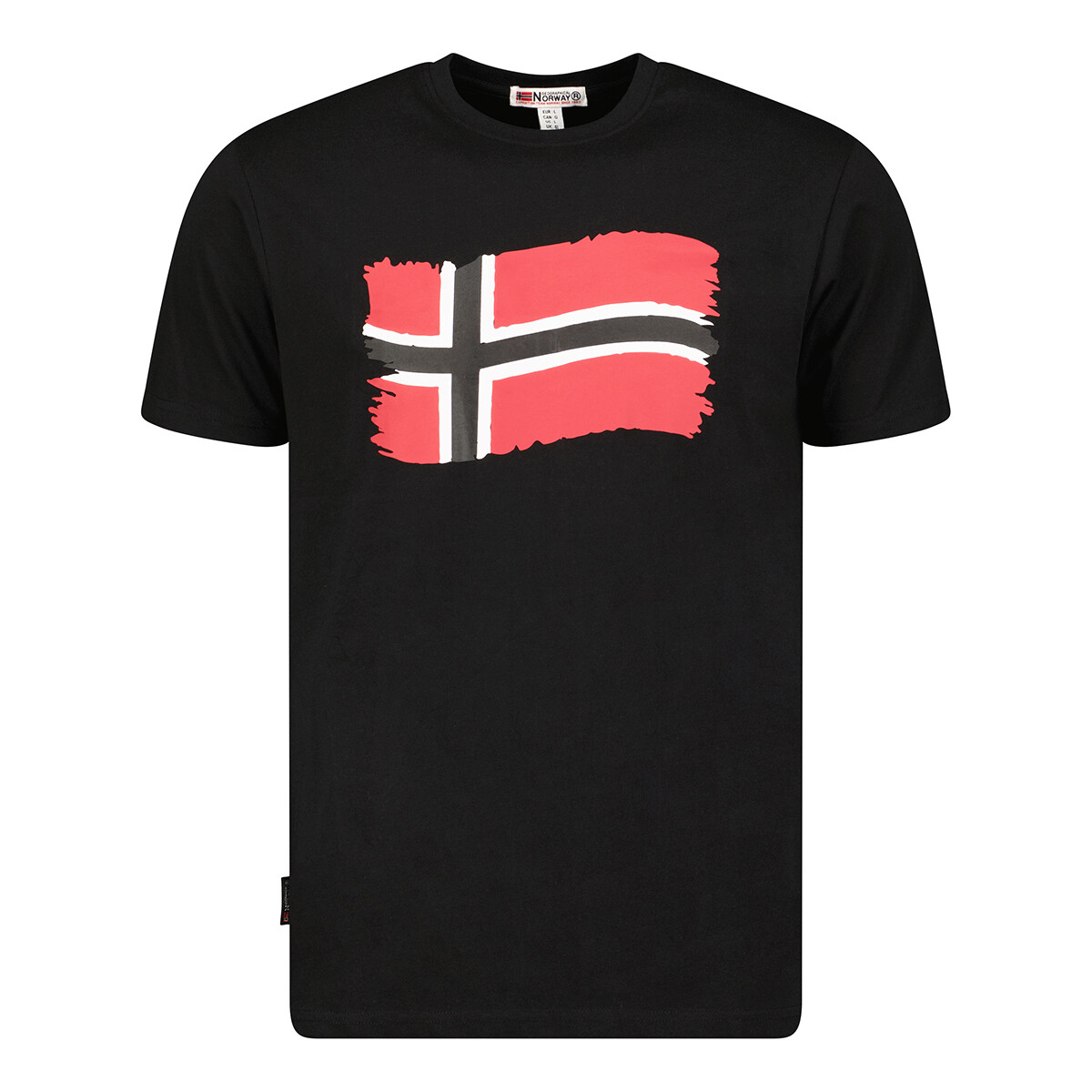 textil Herr T-shirts Geographical Norway SX1078HGN-BLACK Svart