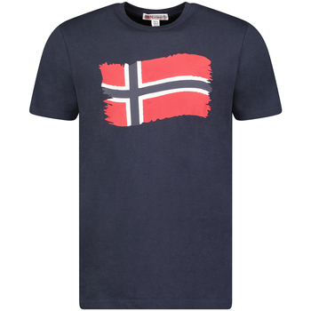 textil Herr T-shirts Geographical Norway SX1078HGN-NAVY Blå