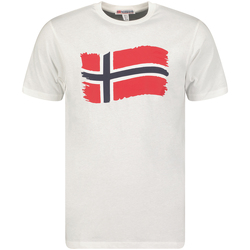 textil Herr T-shirts Geographical Norway SX1078HGN-WHITE Vit