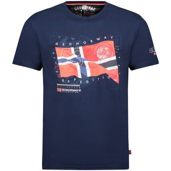 textil Herr T-shirts Geographical Norway SX1285HGNO-NAVY Marin