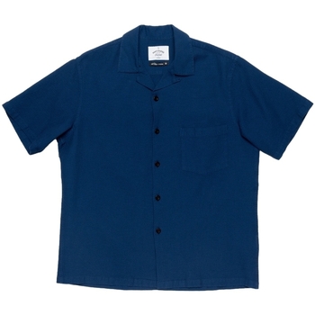 textil Herr Långärmade skjortor Portuguese Flannel Cruly Shirt Blå