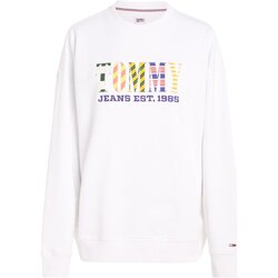 textil Dam Sweatshirts Tommy Jeans DW0DW16246 Vit