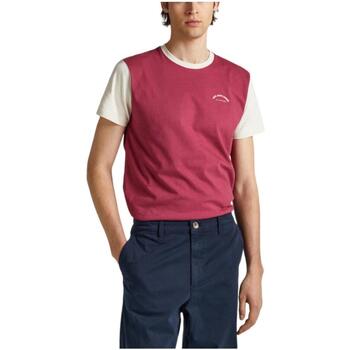 textil Herr T-shirts Pepe jeans  Rosa