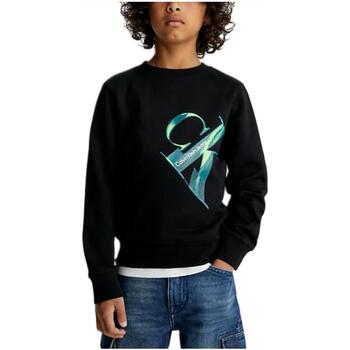 textil Pojkar Sweatshirts Calvin Klein Jeans  Svart