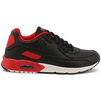 Skor Herr Sneakers Shone 005-001 Black/Red Svart
