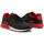Skor Herr Sneakers Shone 005-001 Black/Red Svart