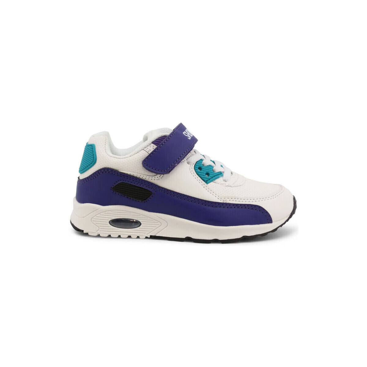 Skor Herr Sneakers Shone 005-001-V White/Purple Vit