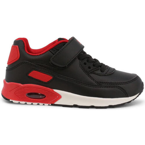 Skor Herr Sneakers Shone 005-001-V Black/Red Svart
