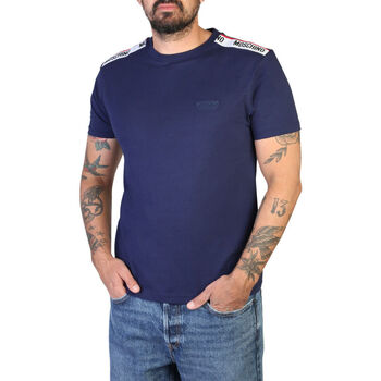 textil Herr T-shirts Moschino A0781-4305 A0290 Blue Blå
