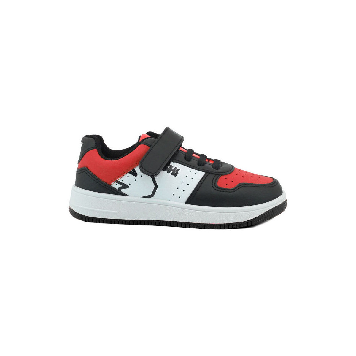 Skor Herr Sneakers Shone 002-002 Black/Red Svart