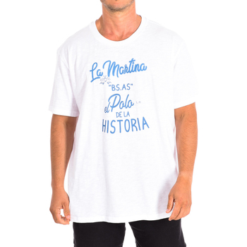 textil Herr T-shirts La Martina TMR301-JS259-00001 Vit