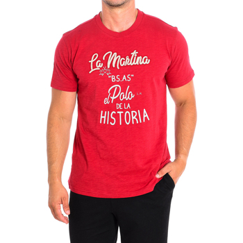 textil Herr T-shirts La Martina TMR301-JS259-06017 Röd