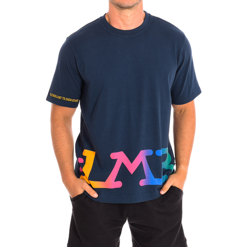 textil Herr T-shirts La Martina TMR303-JS303-07017 Marin