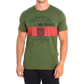 textil Herr T-shirts La Martina TMRE31-JS206-03175 Grön